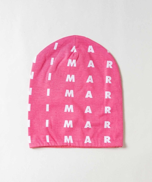 MARNI(マルニ)の「MARNI(マルニ)Kids & Junior ブランドロゴニットキャップ帽子(ニットキャップ/ビーニー・キッズ・ホワイト/ピンク/ブルー・Ⅱ)」の6枚目の写真