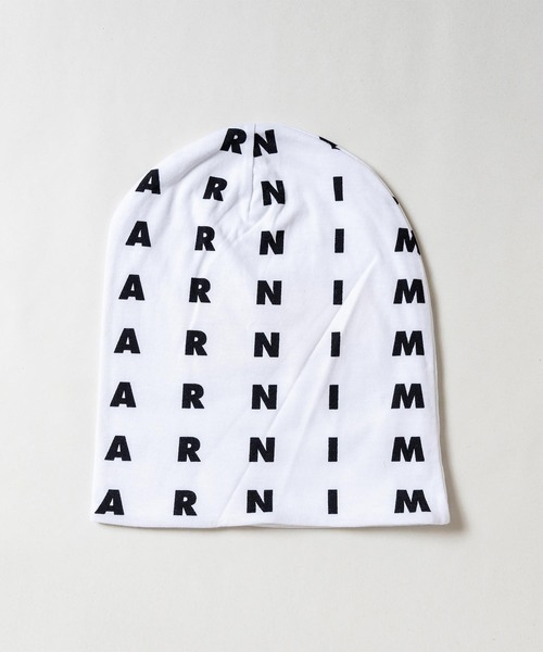 MARNI(マルニ)の「MARNI(マルニ)Kids & Junior ブランドロゴニットキャップ帽子(ニットキャップ/ビーニー・キッズ・ホワイト/ピンク/ブルー・Ⅱ)」の8枚目の写真