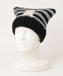 Anthe（アンテ）の「Anthe アンテ / 猫耳ボーダーワッチ / ANT-0013（ニットキャップ/ビーニー）」