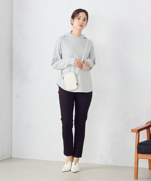 COMME CA ISM(コムサイズム)の「裏毛 パーカー(パーカー・レディース・ネイビー/ミント/アイボリー・LARGE/MEDIUM)」の5枚目の写真