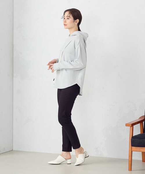 COMME CA ISM(コムサイズム)の「裏毛 パーカー(パーカー・レディース・ネイビー/ミント/アイボリー・LARGE/MEDIUM)」の6枚目の写真