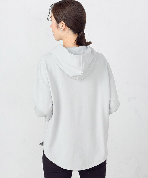 COMME CA ISM(コムサイズム)の「裏毛 パーカー(パーカー・レディース・ネイビー/ミント/アイボリー・LARGE/MEDIUM)」の8枚目の写真
