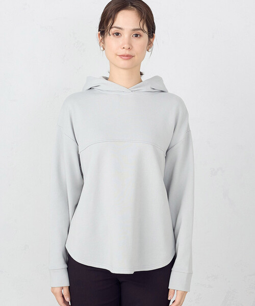 COMME CA ISM(コムサイズム)の「裏毛 パーカー(パーカー・レディース・ネイビー/ミント/アイボリー・LARGE/MEDIUM)」の9枚目の写真