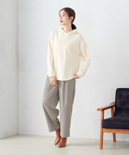 COMME CA ISM(コムサイズム)の「裏毛 パーカー(パーカー・レディース・ネイビー/ミント/アイボリー・LARGE/MEDIUM)」の16枚目の写真