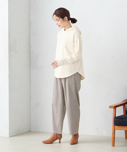 COMME CA ISM(コムサイズム)の「裏毛 パーカー(パーカー・レディース・ネイビー/ミント/アイボリー・LARGE/MEDIUM)」の18枚目の写真