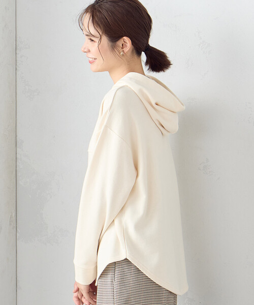 COMME CA ISM(コムサイズム)の「裏毛 パーカー(パーカー・レディース・ネイビー/ミント/アイボリー・LARGE/MEDIUM)」の20枚目の写真