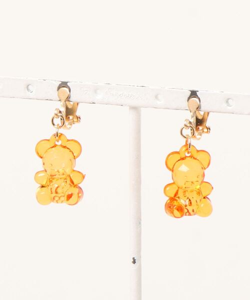 tone（トーン）の「【charme by pimo 】くま　イヤリング　キッズアクセサリー(MA)（イヤリング・レディース・イエロー/グリーン/ブルー/グリーン系その他2/パープル/イエロー系その他2/オレンジ系その他2/オレンジ/ピンク/ブルー系その他2/グリーン系その他/ピンク系その他2/パープル系その他2/ピンク系3・FREE）」の14枚目の写真