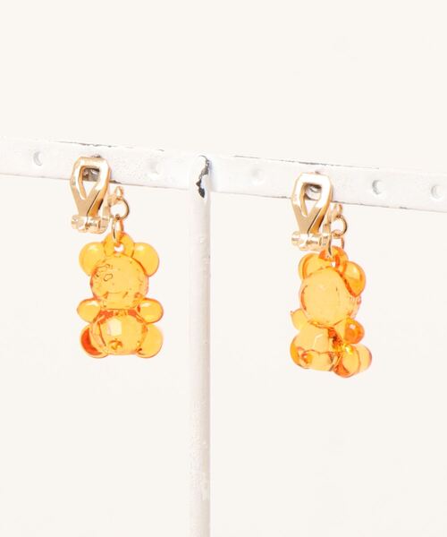 tone（トーン）の「【charme by pimo 】くま　イヤリング　キッズアクセサリー(MA)（イヤリング・レディース・イエロー/グリーン/ブルー/グリーン系その他2/パープル/イエロー系その他2/オレンジ系その他2/オレンジ/ピンク/ブルー系その他2/グリーン系その他/ピンク系その他2/パープル系その他2/ピンク系3・FREE）」の15枚目の写真