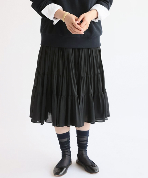 IENA ラミープリーツスカート　ロングスカート　34 IENA スカート ラミーギャザーロングスカート : ZOZOTOWN Yahoo