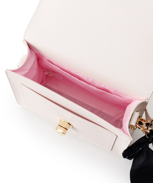 PINK-latte(ピンクラテ)の「◇リボン付きロゴ型押しショルダー PINK-latte(ピンクラテ)の「◇リボン付きロゴ型押しショルダー