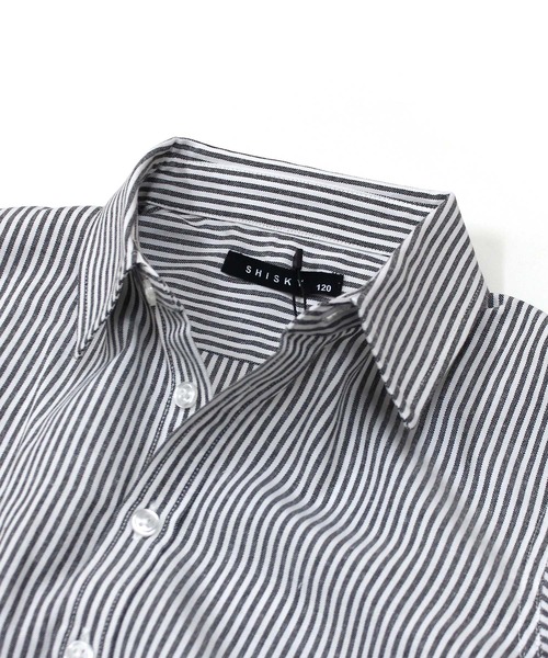 ZI-ON(ジーオン)の「レギュラーカラー オックスフォードシャツ(シャツ/ブラウス・キッズ・ベージュ/グレー系その他2/ネイビー/オフホワイト/チャコール/サックスブルー・120cm/110cm/140cm/130cm/160cm/150cm)」の12枚目の写真