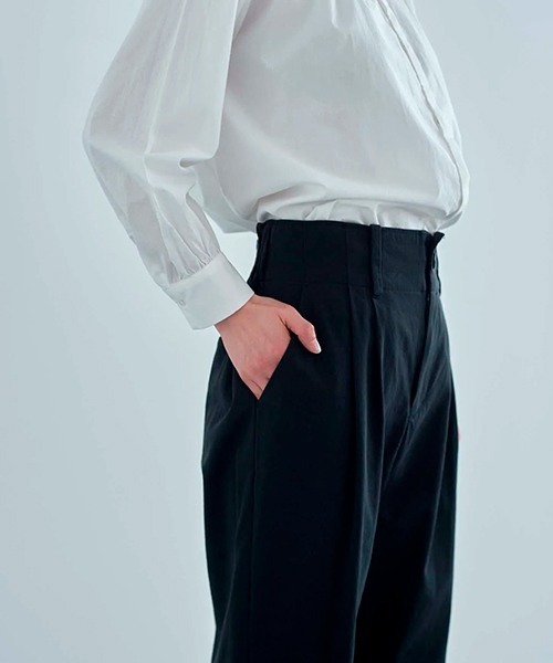 HAU(ハウ)の「パンツ tidy(スラックス・レディース・ブラック/ネイビー・MEDIUM/SMALL)」の13枚目の写真