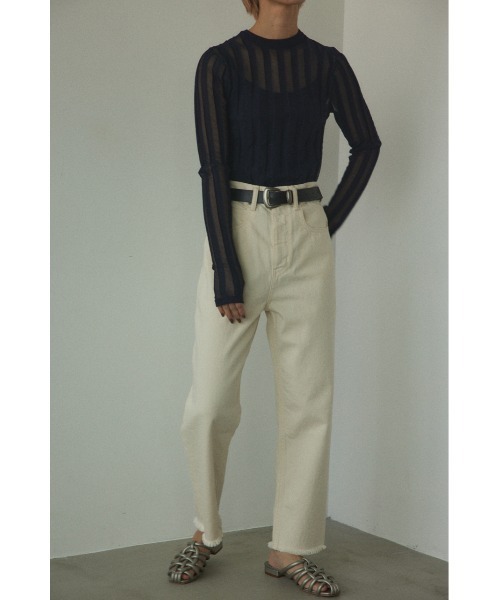 BLACK BY MOUSSY（ブラックバイマウジー）の「CAW white denim