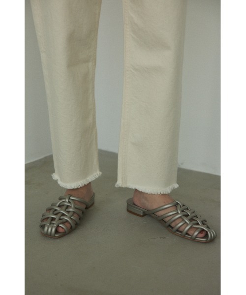 BLACK BY MOUSSY（ブラックバイマウジー）の「CAW white denim（カウホワイトデニム）（デニムパンツ・レディース・ホワイト・25inch/24inch/23inch/26inch）」の8枚目の写真