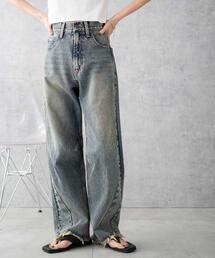 WEGO | WEGO/【24年春夏新作】ヴィンテージウォッシュカーブデニムパンツ(デニムパンツ)