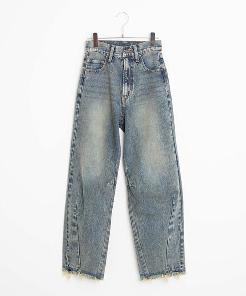 WEGO（ウィゴー）の「WEGO/ヴィンテージウォッシュカーブデニムパンツ（デニムパンツ・レディース・インディゴブルー/コバルトブルー/ブラック系その他/ブラック/スミクロ・SMALL/MEDIUM）」の20枚目の写真