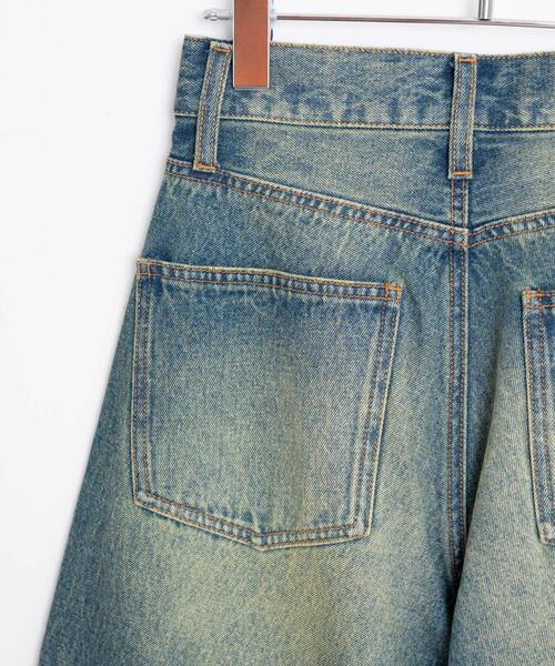 WEGO（ウィゴー）の「WEGO/ヴィンテージウォッシュカーブデニムパンツ（デニムパンツ・レディース・インディゴブルー/コバルトブルー/ブラック系その他/ブラック/スミクロ・SMALL/MEDIUM）」の18枚目の写真