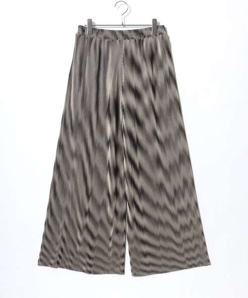 Salong hameu（サロン ハミュー）の「お好みの股下にカットできる 総柄カットプリーツパンツ/イージーワイドパンツ レディース（その他パンツ・レディース・ブルー系その他/ブラック系その他2/グレー系その他/レオパード/ネイビー系/ブラック系その他3/オレンジ系その他/ブラック系その他/グレー系その他2/ベージュ/ブラック系その他4/ブラウン系その他/グレー系その他3・L/M）」の22枚目の写真