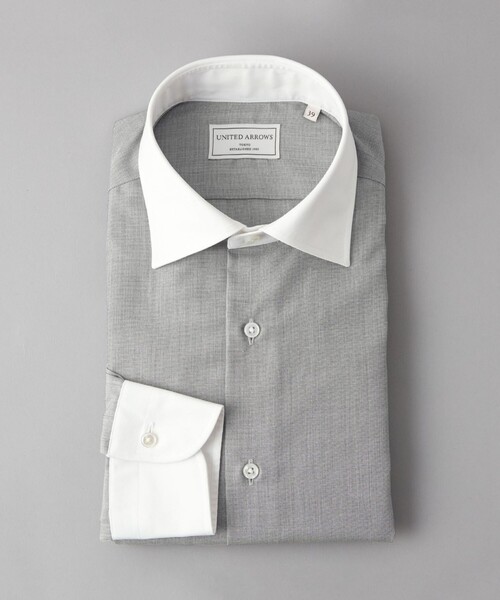 イージケア AG エンドオンエンド セミワイドカラー クレリックシャツ -抗菌防臭-