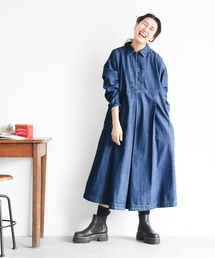 soulberry 青いチェックなワンピース　M size soulberry 青いチェックなワンピース M size - メルカリ