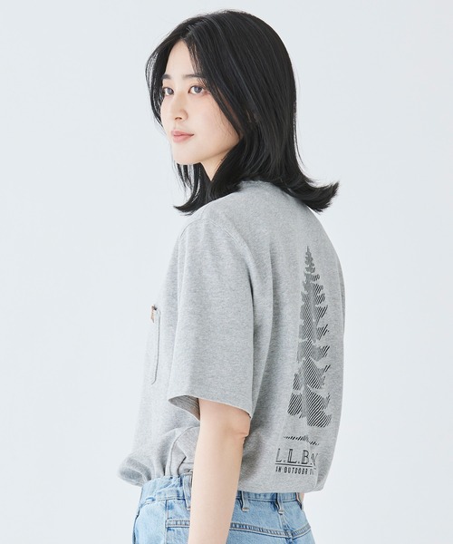 L.L.Bean(エルエルビーン)の「ビーンビルト・ポケット・グラフィック・ティ、半袖 ジャパン・フィット(Tシャツ/カットソー・メンズ・グレー/アイボリー/ネイビー/オレンジ・SMALL/MEDIUM/LARGE/X-LARGE/XX-LARGE)」の17枚目の写真