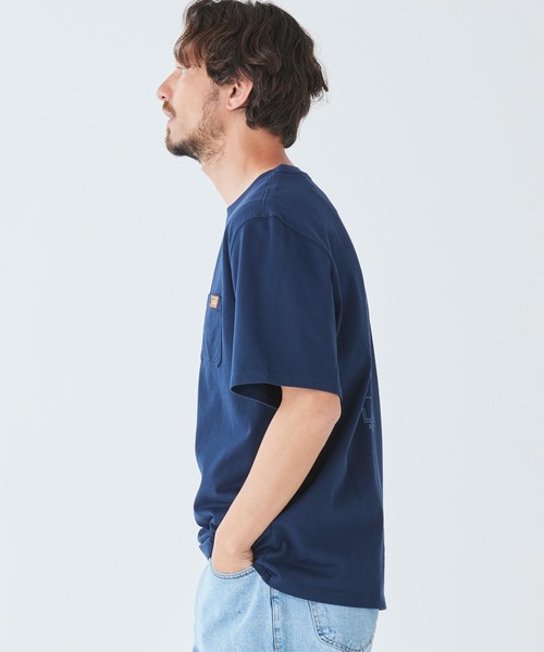 L.L.Bean(エルエルビーン)の「ビーンビルト・ポケット・グラフィック・ティ、半袖 ジャパン・フィット(Tシャツ/カットソー・メンズ・グレー/アイボリー/ネイビー/オレンジ・SMALL/MEDIUM/LARGE/X-LARGE/XX-LARGE)」の22枚目の写真