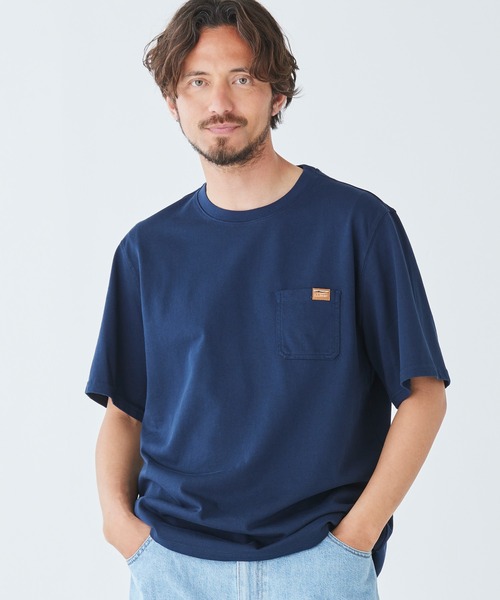 L.L.Bean(エルエルビーン)の「ビーンビルト・ポケット・グラフィック・ティ、半袖 ジャパン・フィット(Tシャツ/カットソー・メンズ・グレー/アイボリー/ネイビー/オレンジ・SMALL/MEDIUM/LARGE/X-LARGE/XX-LARGE)」の20枚目の写真