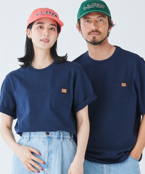 L.L.Bean(エルエルビーン)の「ビーンビルト・ポケット・グラフィック・ティ、半袖 ジャパン・フィット(Tシャツ/カットソー・メンズ・グレー/アイボリー/ネイビー/オレンジ・SMALL/MEDIUM/LARGE/X-LARGE/XX-LARGE)」の19枚目の写真