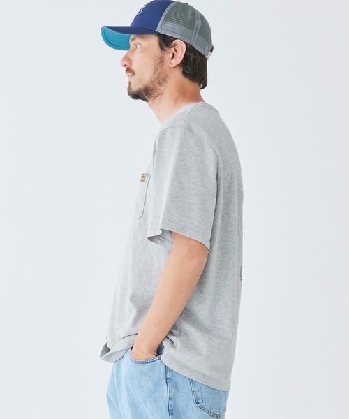 L.L.Bean(エルエルビーン)の「ビーンビルト・ポケット・グラフィック・ティ、半袖 ジャパン・フィット(Tシャツ/カットソー・メンズ・グレー/アイボリー/ネイビー/オレンジ・SMALL/MEDIUM/LARGE/X-LARGE/XX-LARGE)」の12枚目の写真