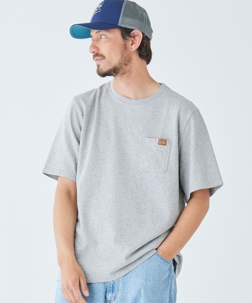 L.L.Bean(エルエルビーン)の「ビーンビルト・ポケット・グラフィック・ティ、半袖 ジャパン・フィット(Tシャツ/カットソー・メンズ・グレー/アイボリー/ネイビー/オレンジ・SMALL/MEDIUM/LARGE/X-LARGE/XX-LARGE)」の11枚目の写真