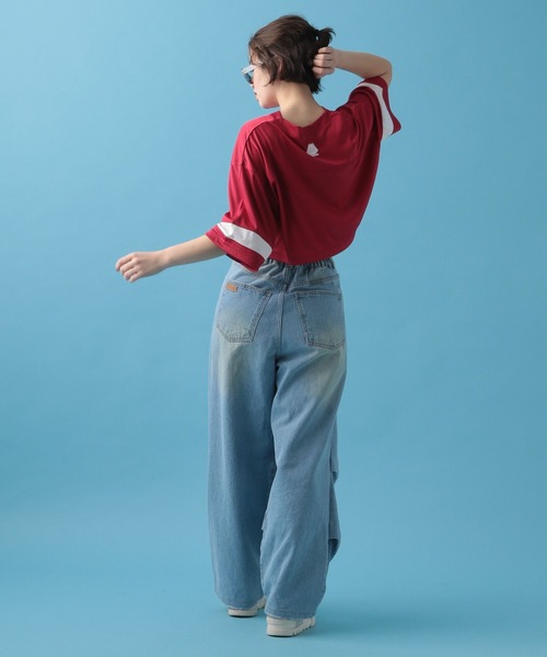 PBLIM(ページボーイリム)の「PBLIM/ユニフォームVネックT(Tシャツ/カットソー・レディース・ブラック/レッド・SMALL/MEDIUM)」の21枚目の写真