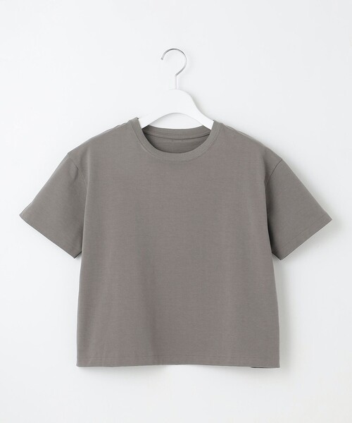 23区(ニジュウサンク)の「【洗える】スビンギザ クロップド Tシャツ(Tシャツ/カットソー・レディース・ホワイト系/カーキ系/ブラック系・38)」の18枚目の写真