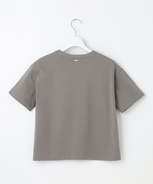 23区(ニジュウサンク)の「【洗える】スビンギザ クロップド Tシャツ(Tシャツ/カットソー・レディース・ホワイト系/カーキ系/ブラック系・38)」の19枚目の写真