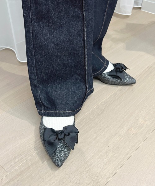セール】リボンフラットシューズ【ZOZOTOWN限定アイテム