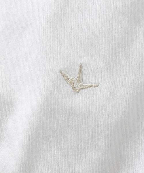 1PIU1UGUALE3  RELAX （ウノピゥウノウグァーレトレ リラックス）の「【WEB・直営店限定】1PIU1UGUALE3 RELAX(ウノピゥウノウグァーレトレ リラックス)ネックロゴロングTシャツ（Tシャツ/カットソー・メンズ・ホワイト/ブラック/ブラック×ブラック/ホワイト×ホワイト・M/S/XXL/XL/L）」の13枚目の写真