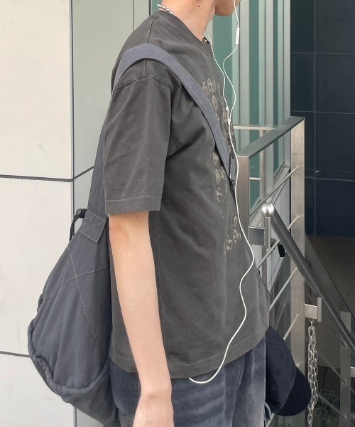 Tシャツ・カットソー NOMANUAL GRUNGE SYMBOLS T-SHIRT 4FK506 NOMANUAL GRUNGE SYMBOLS T-SHIRT 4FK506 (NOMANUAL/Tシャツ
