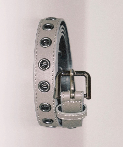 igi(イジ)の「EYELET SLIM BELT/アイレットスリムベルト(ベルト・レディース・グレー・FREE)」の6枚目の写真