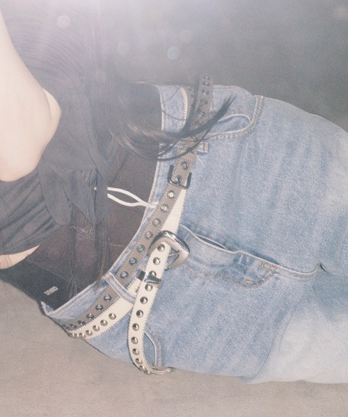 igi(イジ)の「EYELET SLIM BELT/アイレットスリムベルト(ベルト・レディース・グレー・FREE)」の12枚目の写真