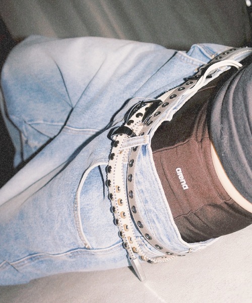 igi(イジ)の「EYELET SLIM BELT/アイレットスリムベルト(ベルト・レディース・グレー・FREE)」の13枚目の写真