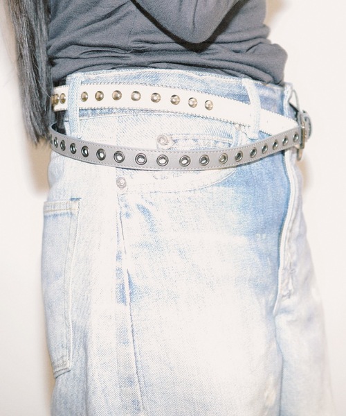 igi(イジ)の「EYELET SLIM BELT/アイレットスリムベルト(ベルト・レディース・グレー・FREE)」の19枚目の写真