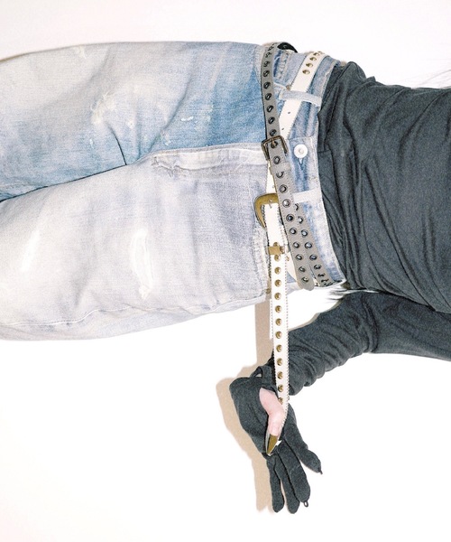 igi(イジ)の「EYELET SLIM BELT/アイレットスリムベルト(ベルト・レディース・グレー・FREE)」の22枚目の写真