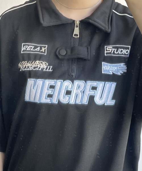 B.R.U(ブル)の「ユニフォーム/ゲームシャツ半袖ポロ(Tシャツ/カットソー・メンズ・ホワイト/ブラック・FREE)」の18枚目の写真