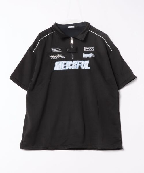 B.R.U(ブル)の「ユニフォーム/ゲームシャツ半袖ポロ(Tシャツ/カットソー・メンズ・ホワイト/ブラック・FREE)」の21枚目の写真