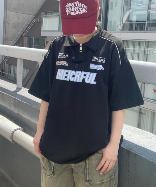 B.R.U(ブル)の「ユニフォーム/ゲームシャツ半袖ポロ(Tシャツ/カットソー・メンズ・ホワイト/ブラック・FREE)」の7枚目の写真