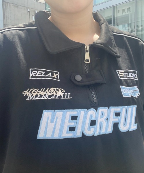 B.R.U(ブル)の「ユニフォーム/ゲームシャツ半袖ポロ(Tシャツ/カットソー・メンズ・ホワイト/ブラック・FREE)」の9枚目の写真