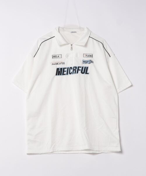 B.R.U(ブル)の「ユニフォーム/ゲームシャツ半袖ポロ(Tシャツ/カットソー・メンズ・ホワイト/ブラック・FREE)」の22枚目の写真