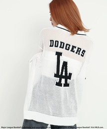 【MLB】バックロゴメッシュポロニット