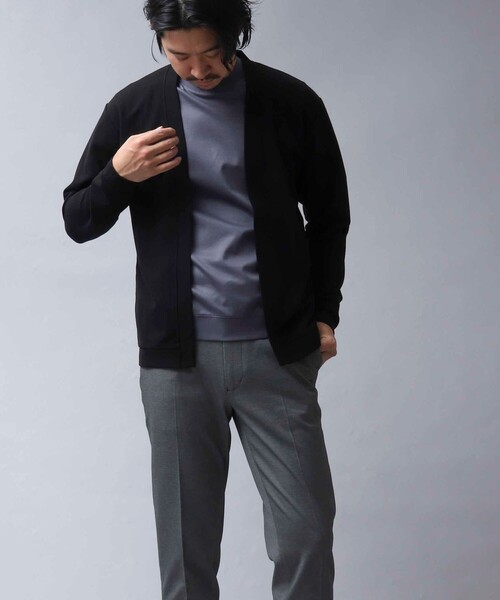 NOLLEY’S（ノーリーズ）の「【ACTIVE SECT】ドライタッチ ボタンレスカーディガン（カーディガン/ボレロ・メンズ・ベージュ/ブラック/ブルー系その他/ダークネイビー/イエロー・M/L）」の16枚目の写真