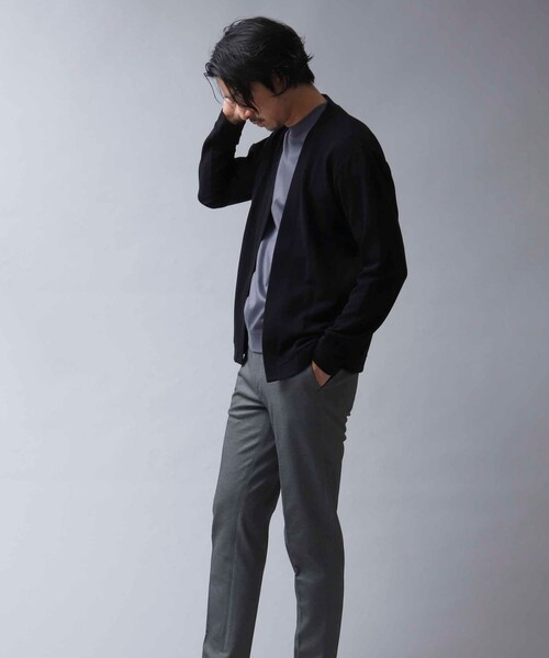 NOLLEY’S（ノーリーズ）の「【ACTIVE SECT】ドライタッチ ボタンレスカーディガン（カーディガン/ボレロ・メンズ・ベージュ/ブラック/ブルー系その他/ダークネイビー/イエロー・M/L）」の17枚目の写真