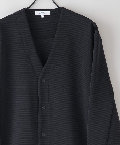 JEANS MATE(ジーンズメイト)の「【KAITEKI+/カイテキ】快適 吸水速乾 ドライタッチ イージーケア ストレッチ ドライリップルボタンカーディガン(カーディガン/ボレロ・メンズ・ブラック/ライトグレー/ダークブルー・X-LARGE/LARGE/MEDIUM)」の3枚目の写真